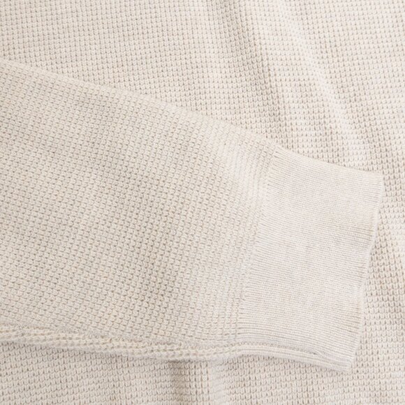 Matinique Malagoon Crewneck Sweater Mens Medium Oyster Gray Melange Cotton Cream - Picture 10 of 15